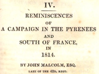 Malcolm's Campaign in the Pyrenees