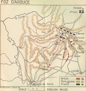 The action at Foz do Arouce, from Oman Vol 4 (1911)