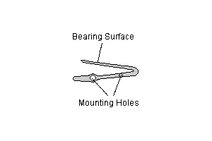 Frizzen spring from Brown Bess musket. Image by Sue.