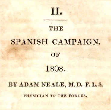 Neale's Spanish Campaign
